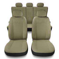 Universele autohoezen voor Hyundai Tucson I, II, III (2004-2019) - autostoelhoezen - autostoelbeschermer set - Auto-Dekor - Prestige - beige