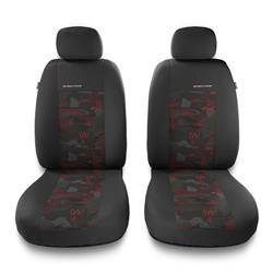 Universele autohoezen voor Mercedes-Benz B Klas W245, W246, W247 (2005-2019) - autostoelhoezen - autostoelbeschermer set - Auto-Dekor - Elegance 1+1 - rood