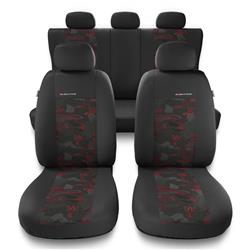 Universele autohoezen voor Seat Toledo I, II, III, IV (1991-2019) - autostoelhoezen - autostoelbeschermer set - Auto-Dekor - Elegance - rood