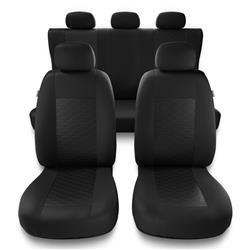 Universele autohoezen voor Suzuki SX4 I, II (2006-2019) - autostoelhoezen - autostoelbeschermer set - Auto-Dekor - Modern - MP-1 (zwart)