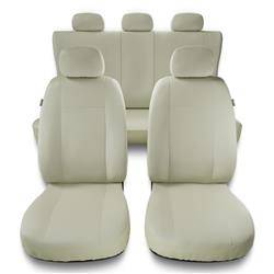 Universele autohoezen voor Volkswagen New Beetle (1998-2005) - autostoelhoezen - autostoelbeschermer set - Auto-Dekor - Comfort Plus - beige