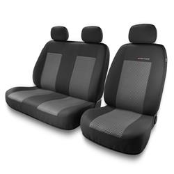 Universele autohoezen voor Volkswagen Transporter T4, T5, T6 (1989-2019) - autostoelhoezen - autostoelbeschermer set - Auto-Dekor - Elegance 2+1 - P-2