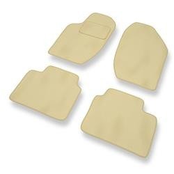 Velours automatten voor Alfa Romeo 164 I (1987-1997) - vloermatten - mattenset - DGS Autodywan - beige