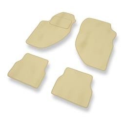 Velours automatten voor Alfa Romeo 166 I (1998-2003) - vloermatten - mattenset - DGS Autodywan - beige