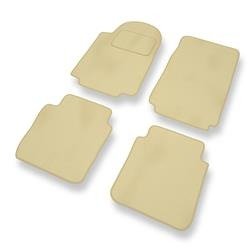 Velours automatten voor Alfa Romeo 75 (1985-1992) - vloermatten - mattenset - DGS Autodywan - beige