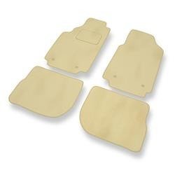 Velours automatten voor Audi 100 IV C4 (1991-1994) - vloermatten - mattenset - DGS Autodywan - beige