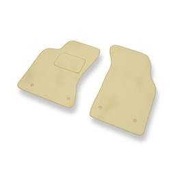 Velours automatten voor Audi A4 I B5 (1994-2001) - vloermatten - mattenset - DGS Autodywan - beige