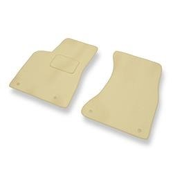 Velours automatten voor Audi Q5 I 8R (2008-2016) - vloermatten - mattenset - DGS Autodywan - beige