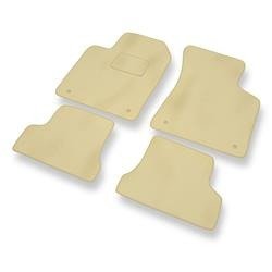 Velours automatten voor Audi TT I 8N (1998-2006) - vloermatten - mattenset - DGS Autodywan - beige