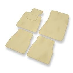 Velours automatten voor BMW 3 M3 I E30 (1985-1992) - vloermatten - mattenset - DGS Autodywan - beige