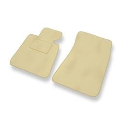 Velours automatten voor BMW 3 M3 I E30 (1985-1992) - vloermatten - mattenset - DGS Autodywan - beige