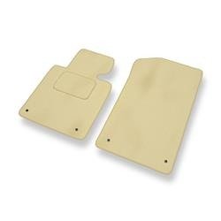 Velours automatten voor BMW 3 M3 III E46 (2001-2006) - vloermatten - mattenset - DGS Autodywan - beige