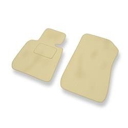 Velours automatten voor BMW 3 M3 IV E93 (2007-2013) - vloermatten - mattenset - DGS Autodywan - beige