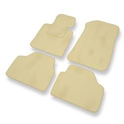 Velours automatten voor BMW X1 I E84 (2009-2015) - vloermatten - mattenset - DGS Autodywan - beige