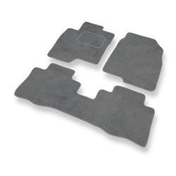 Velours automatten voor Chevrolet Captiva II (2011-....) - vloermatten - mattenset - DGS Autodywan - grijs