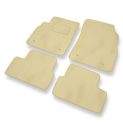 Velours automatten voor Chevrolet Cruze (2008-2016) - vloermatten - mattenset - DGS Autodywan - beige