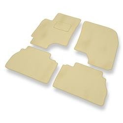 Velours automatten voor Chevrolet Epica (2006-2011) - vloermatten - mattenset - DGS Autodywan - beige