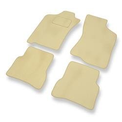 Velours automatten voor Fiat Albea (2002-2010) - vloermatten - mattenset - DGS Autodywan - beige