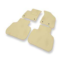 Velours automatten voor Fiat Freemont (2011-2016) - vloermatten - mattenset - DGS Autodywan - beige