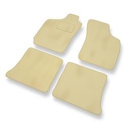 Velours automatten voor Fiat Palio (1996-2004) - vloermatten - mattenset - DGS Autodywan - beige