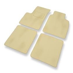 Velours automatten voor Fiat Panda II (2003-2012) - vloermatten - mattenset - DGS Autodywan - beige