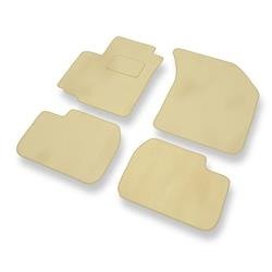 Velours automatten voor Fiat Sedici (2005-2014) - vloermatten - mattenset - DGS Autodywan - beige