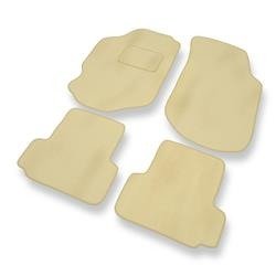 Velours automatten voor Ford Escort VI (1995-2000) - vloermatten - mattenset - DGS Autodywan - beige