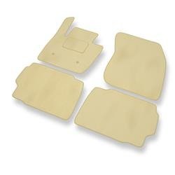 Velours automatten voor Ford Mondeo V (2014-2021) - vloermatten - mattenset - DGS Autodywan - beige