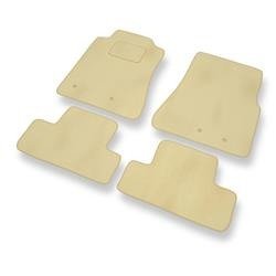 Velours automatten voor Ford Mustang V (2005-2014) - vloermatten - mattenset - DGS Autodywan - beige