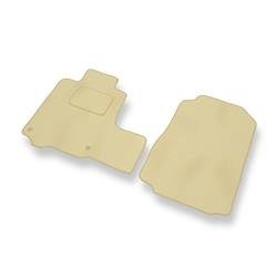 Velours automatten voor Honda CR-V III (2007-2012) - vloermatten - mattenset - DGS Autodywan - beige