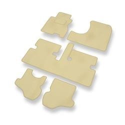 Velours automatten voor Honda Stream I (2001-2006) - vloermatten - mattenset - DGS Autodywan - beige