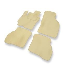 Velours automatten voor Hyundai Atos II (2004-2008) - vloermatten - mattenset - DGS Autodywan - beige