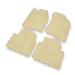 Velours automatten voor Hyundai Sonata IV (2005-2009) - vloermatten - mattenset - DGS Autodywan - beige