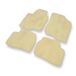 Velours automatten voor Hyundai i30 I (2007-2011) - vloermatten - mattenset - DGS Autodywan - beige