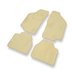 Velours automatten voor Lancia Delta II (1993-1999) - vloermatten - mattenset - DGS Autodywan - beige