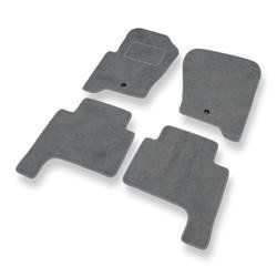 Velours automatten voor Land Rover Discovery III (2004-2009) - vloermatten - mattenset - DGS Autodywan - grijs