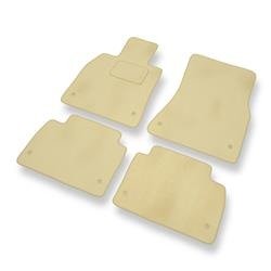 Velours automatten voor Lexus GS III (2004-2012) - vloermatten - mattenset - DGS Autodywan - beige