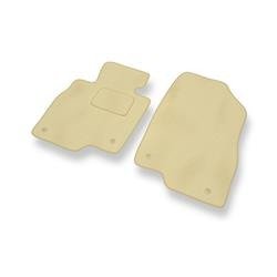 Velours automatten voor Mazda 6 III (2012-....) - vloermatten - mattenset - DGS Autodywan - beige