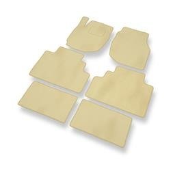 Velours automatten voor Mazda MPV II (1999-2006) - vloermatten - mattenset - DGS Autodywan - beige