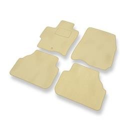 Velours automatten voor Mazda Premacy I (1999-2005) - vloermatten - mattenset - DGS Autodywan - beige