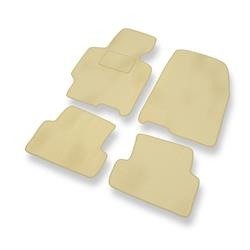 Velours automatten voor Mazda Xedos 6 (1992-1999) - vloermatten - mattenset - DGS Autodywan - beige