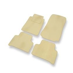 Velours automatten voor Mercedes-Benz C Klas W202 (1993-2000) - vloermatten - mattenset - DGS Autodywan - beige