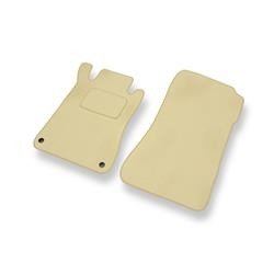 Velours automatten voor Mercedes-Benz C Klas W203 (2000-2007) - vloermatten - mattenset - DGS Autodywan - beige