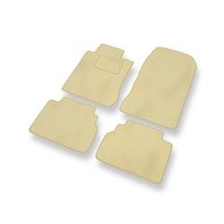 Velours automatten voor Mercedes-Benz E Klas W210 (1995-2003) - vloermatten - mattenset - DGS Autodywan - beige