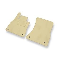 Velours automatten voor Mercedes-Benz S Klas W222 (2013-2020) - vloermatten - mattenset - DGS Autodywan - beige