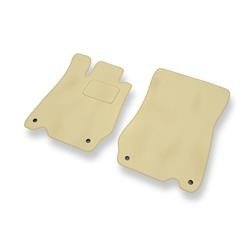 Velours automatten voor Mercedes-Benz SL R230 (2002-2012) - vloermatten - mattenset - DGS Autodywan - beige