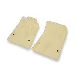 Velours automatten voor Mercedes-Benz SLK R171 (2004-2011) - vloermatten - mattenset - DGS Autodywan - beige