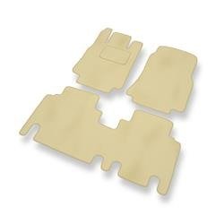 Velours automatten voor Mercedes-Benz Vaneo (2001-2005) - vloermatten - mattenset - DGS Autodywan - beige