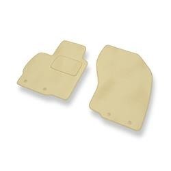 Velours automatten voor Mitsubishi ASX (2010-2021) - vloermatten - mattenset - DGS Autodywan - beige