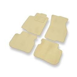 Velours automatten voor Mitsubishi Colt V (1996-2004) - vloermatten - mattenset - DGS Autodywan - beige